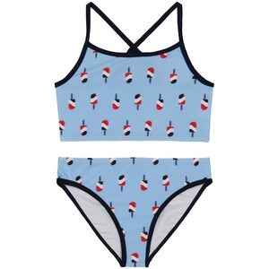 Tommy Hilfiger Big Girls Popsicle Print Bikini Swimsuit, 2 Piece Set - Size M
